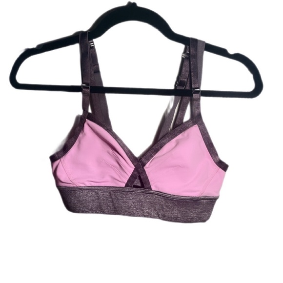 Lululemon If your lucky pink medium support Strappy Stretch lightweight bra 6 - Picture 2 of 3